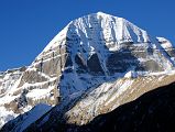 43 Mount Kailash East And North Faces Close Up From Just Beyond Dirapuk On Mount Kailash Outer Kora The early morning sun shines on Mount Kailash East and North Faces after trekking 30 minutes from Dirapuk.